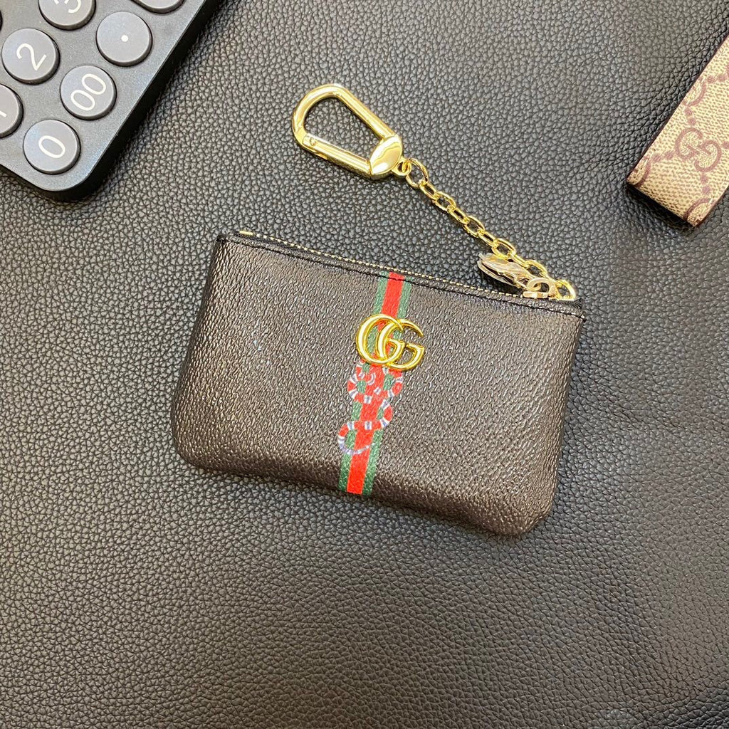 Gray Chain Card Coin Purse