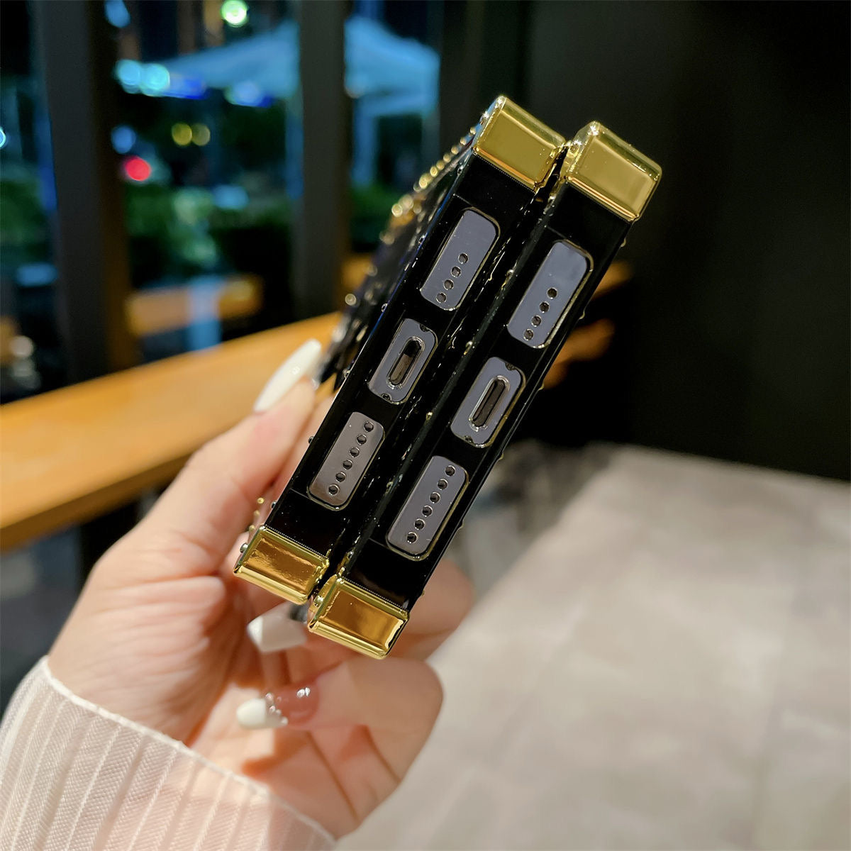Schwarze Miss Galaxy Hülle für Samsung 