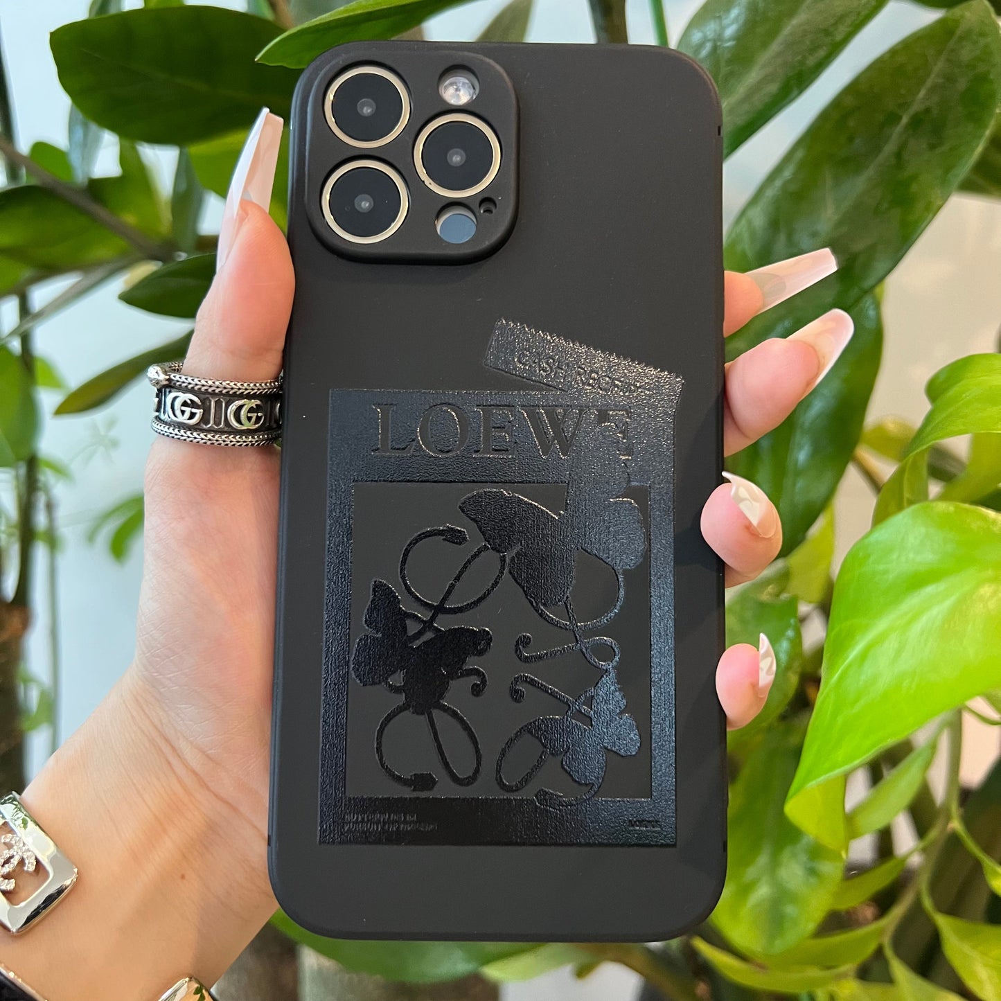 Printed Black iPhone For iPhone (3 Styles)