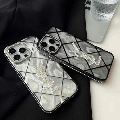 Silver Bling Design Phone Case For iPhone