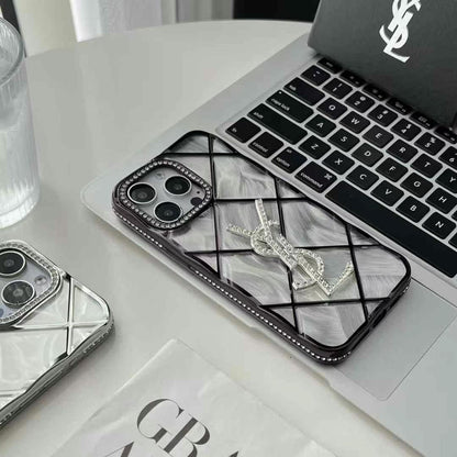 Silver Bling Design Phone Case For iPhone