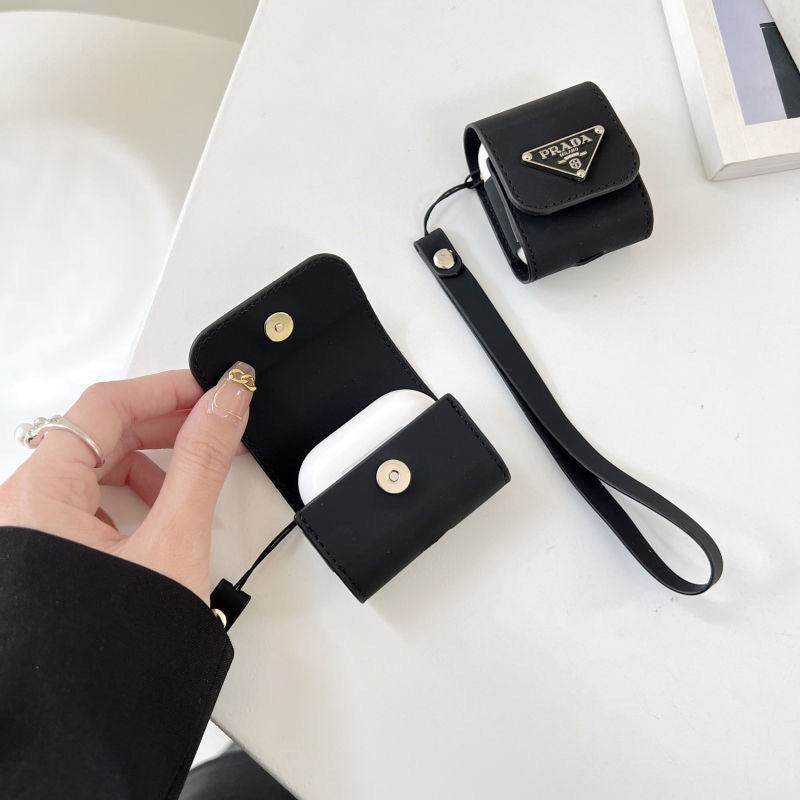 Black Lanyard AirPods Case