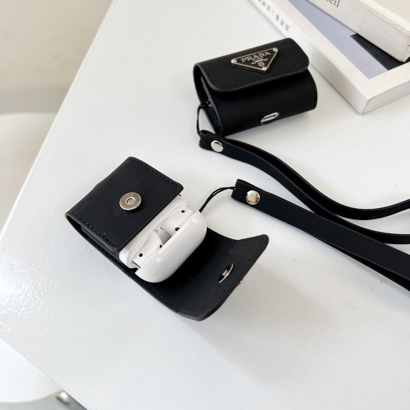 Black Lanyard AirPods Case