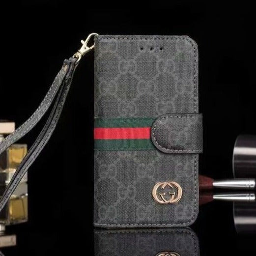 Black Leather Phone Case For iPhone