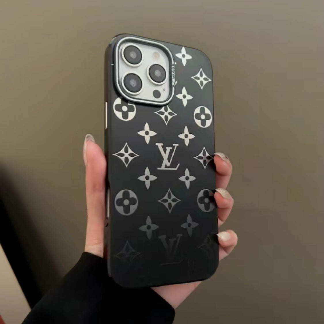 Black Pattern Phone Case For iPhone