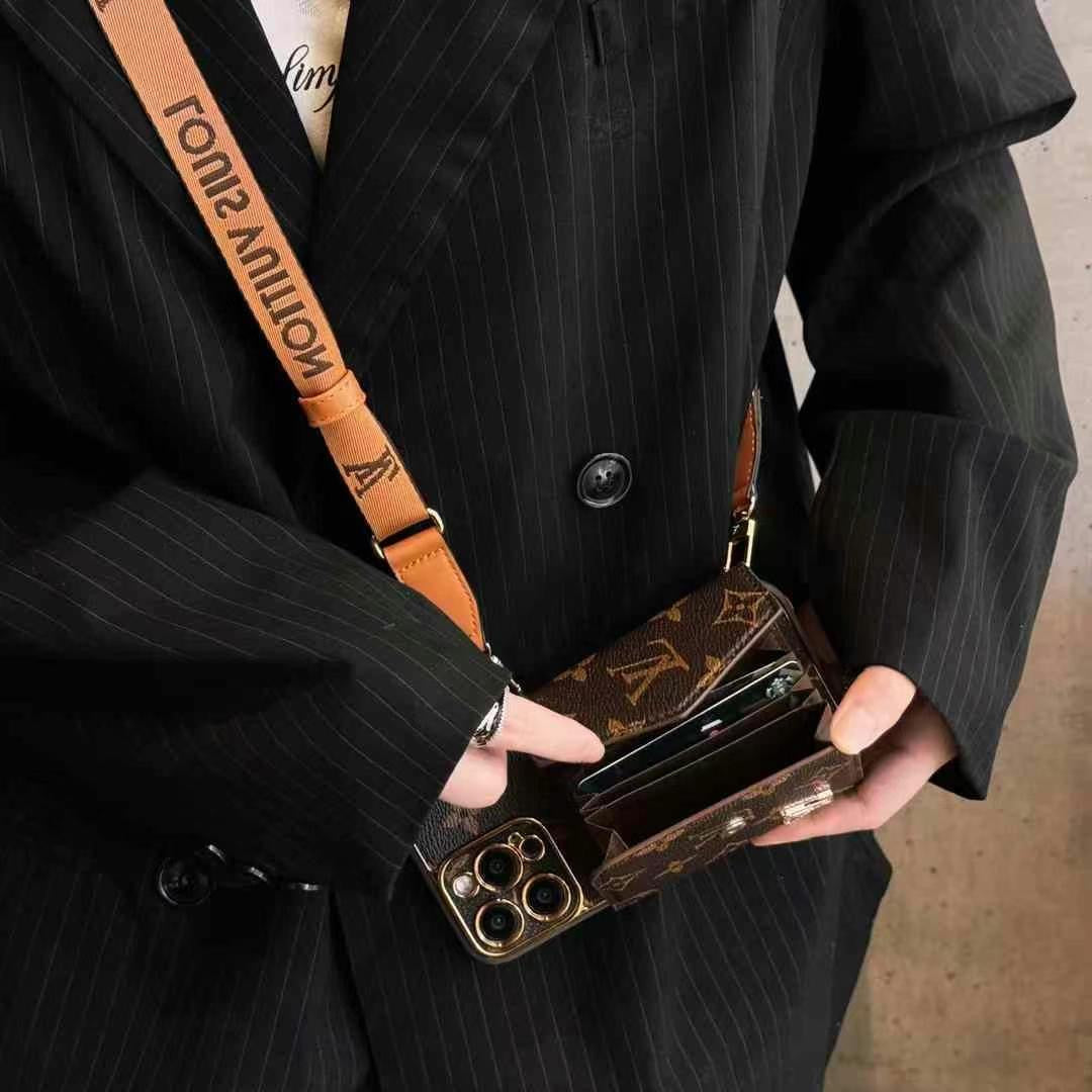 Custodia per telefono con cinturino alla moda e divertente per iPhone