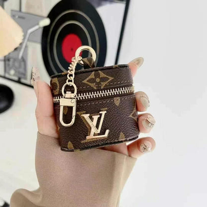 Fashion Square Leather Earphone Case