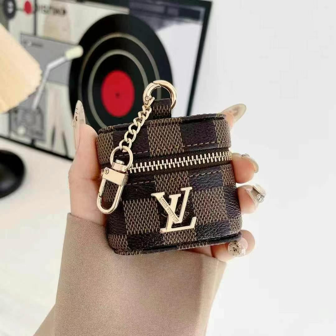 Fashion Square Leather Earphone Case