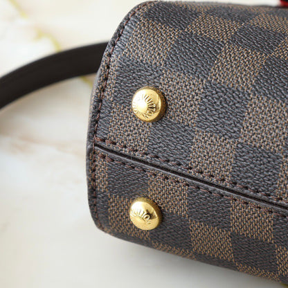 Borsa classica a griglia marrone