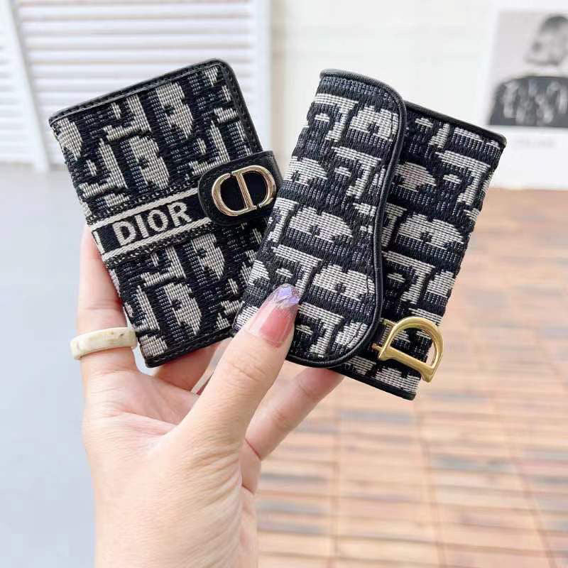 Black Printed Card Wallet