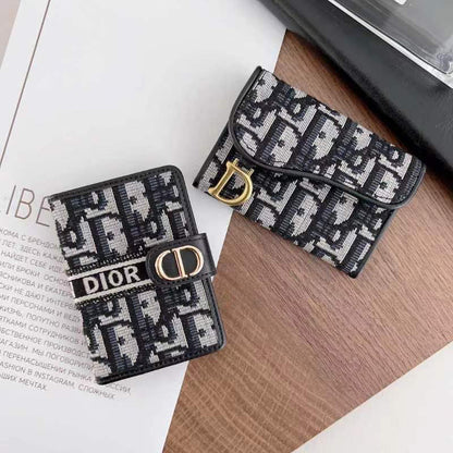 Black Printed Card Wallet