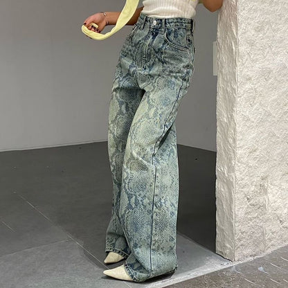 Pantaloni scozzesi vintage blu a gamba dritta