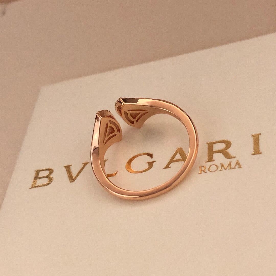 Rose Gold Bling Adjustable Split Ring