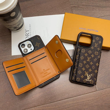 Leather Wallet Phone Case For iPhone