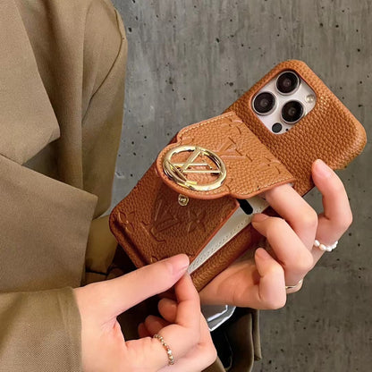 Custodia in pelle colorata per iPhone