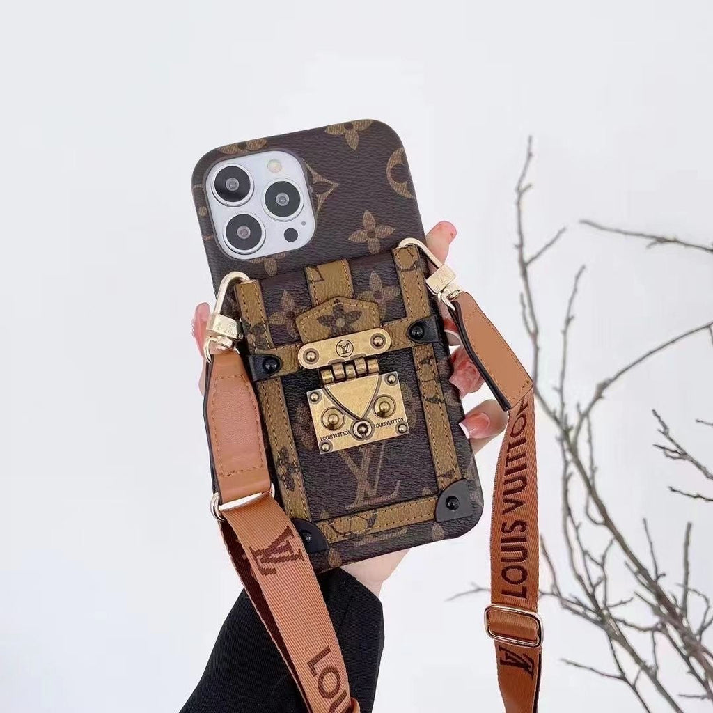 Fashion Card L Bag with Rope iPhone Case - ERPOQ