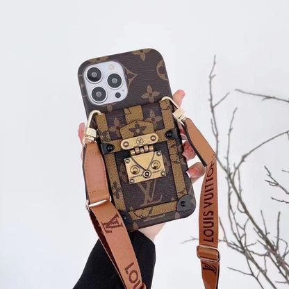 Fashion Card L Bag with Rope iPhone Case - ERPOQ