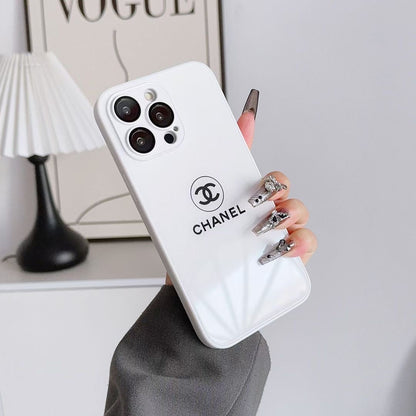 White Printed Phone Case For iPhone