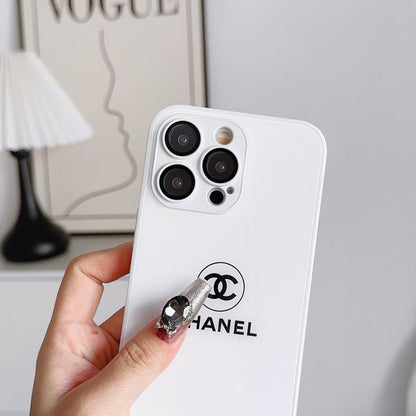 White Printed Phone Case For iPhone