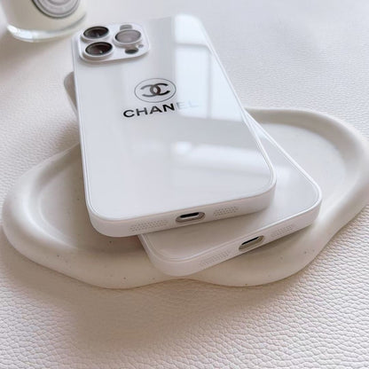 White Printed Phone Case For iPhone