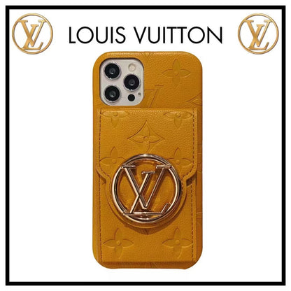 Card Mirror Leather Phone Case For iPhone