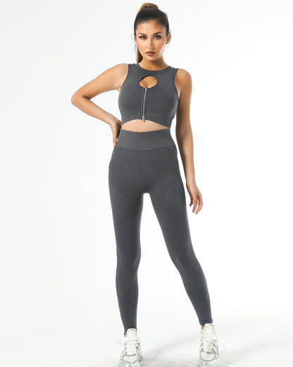 Leggings senza cuciture Isabella - Grigio