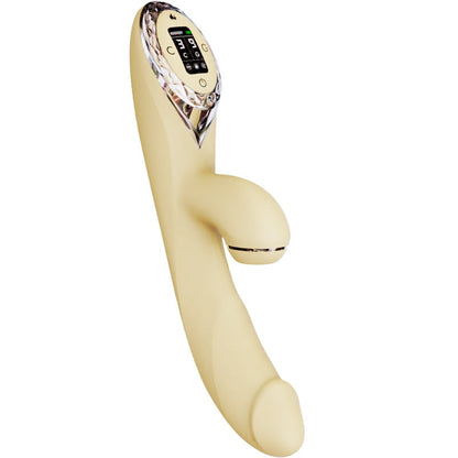Dildo vibrante a forma di coniglio con ventosa riscaldante KISTOY A-King Pro