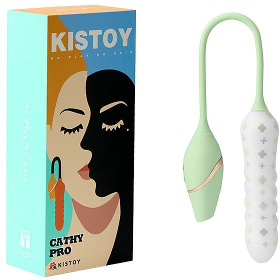 KISTOY Cathy Pro Vibratore a uovo a spinta e suzione controllato da app