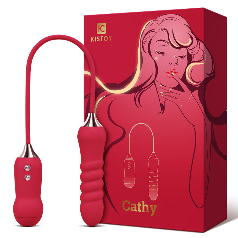 KISTOY Cathy - Vibratore a uovo che spinge e succhia