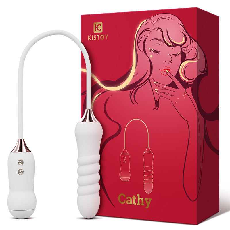 KISTOY Cathy - Vibratore a uovo che spinge e succhia