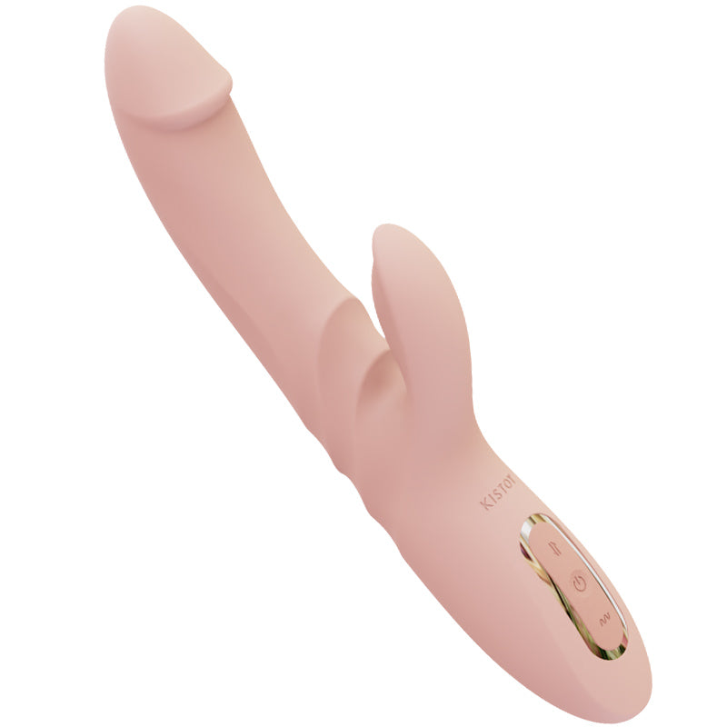 KISTOY Katy Pro Dildo vibrante a forma di coniglio