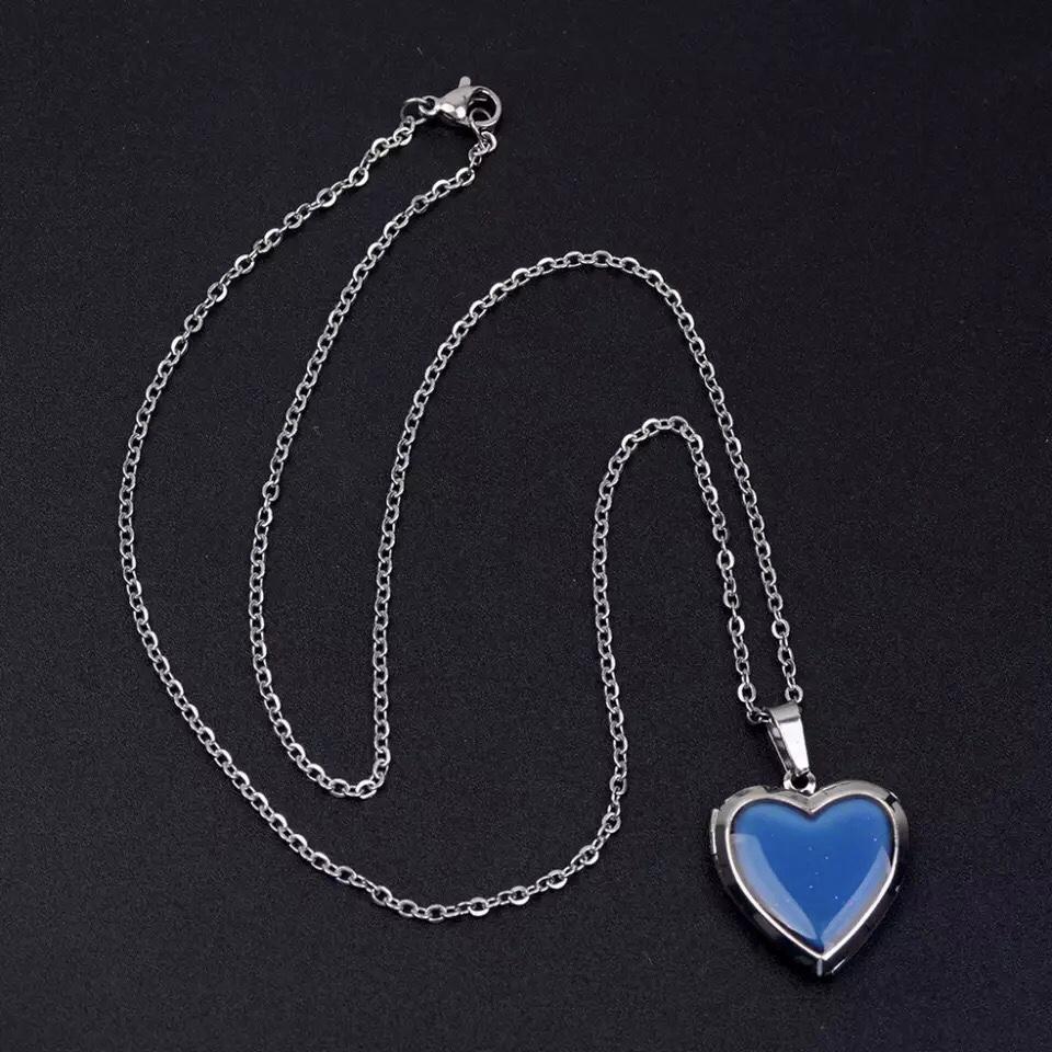 Mood Necklace With 2000s Heart Pendent