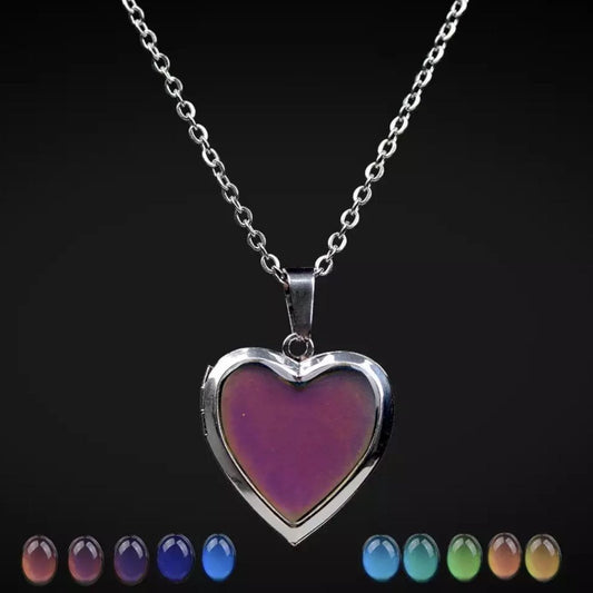 Mood Necklace With 2000s Heart Pendent