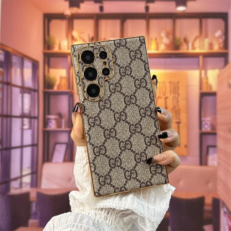 Brown Color Galaxy Case For Samsung (5 Style)