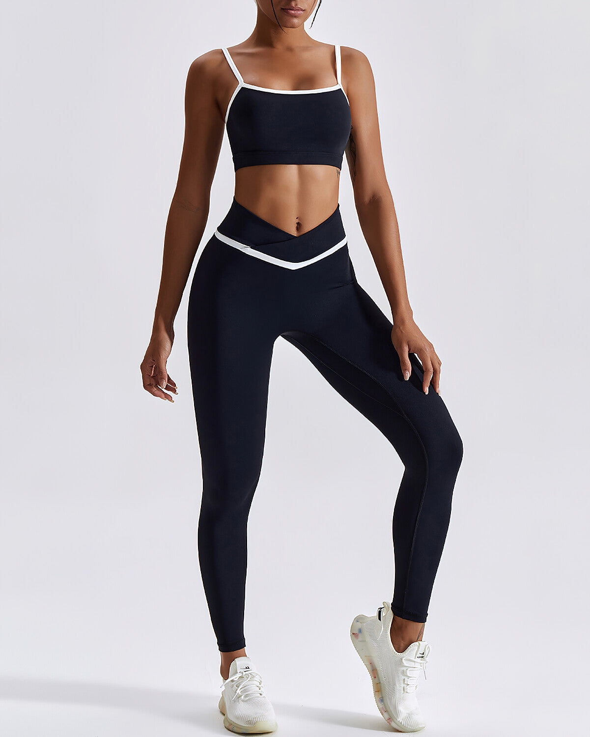 Leggings senza cuciture Natalie - Nero