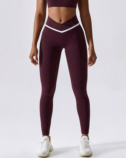 Leggings senza cuciture Natalie - Rosso