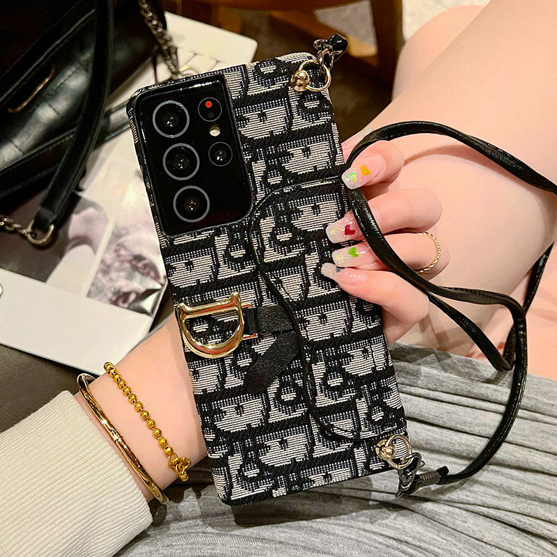 Crossbody-Galaxy-Hülle mit Prägung für Samsung