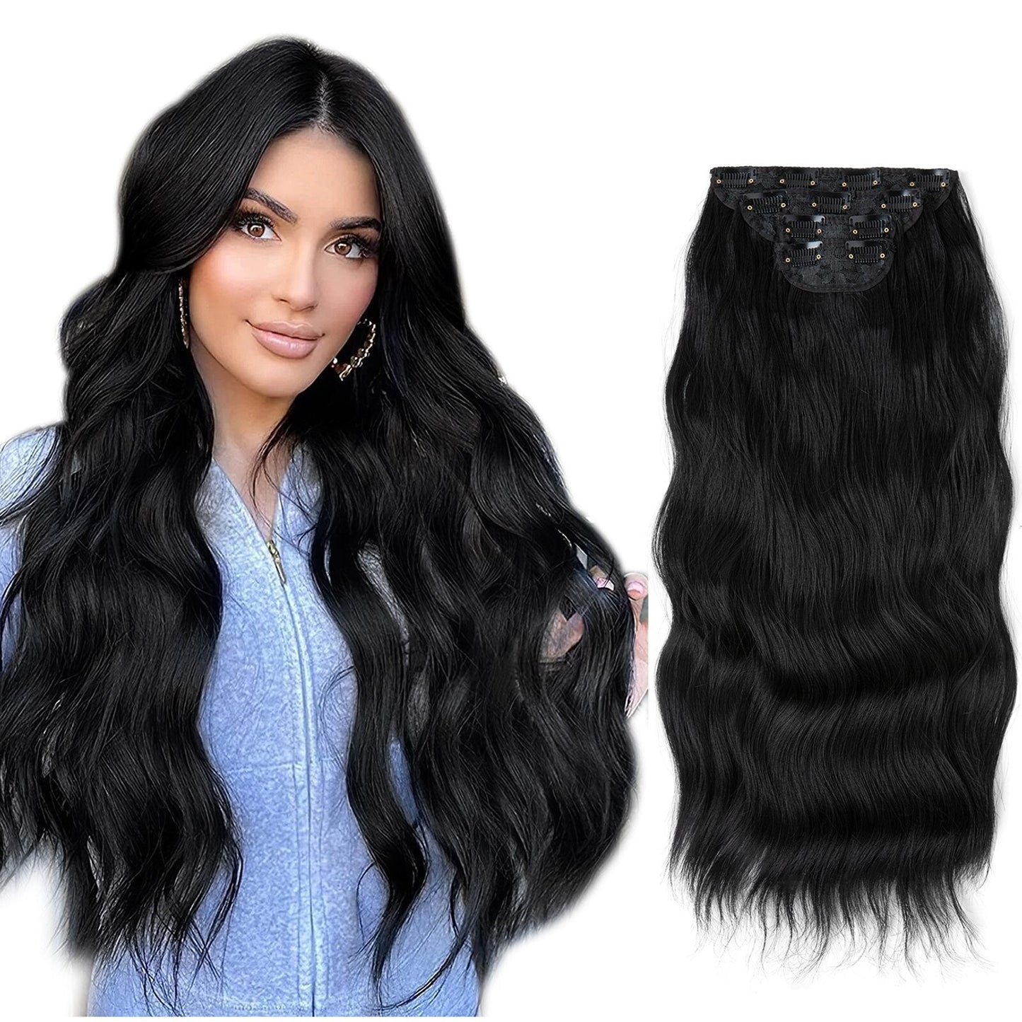 Secret Pretty Clip In Hair Extensions (4PCS)