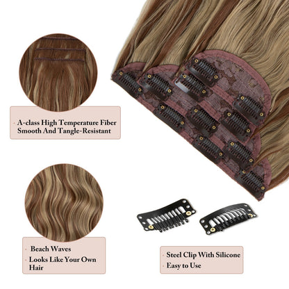 Secret Pretty Clip In Hair Extensions (4PCS)