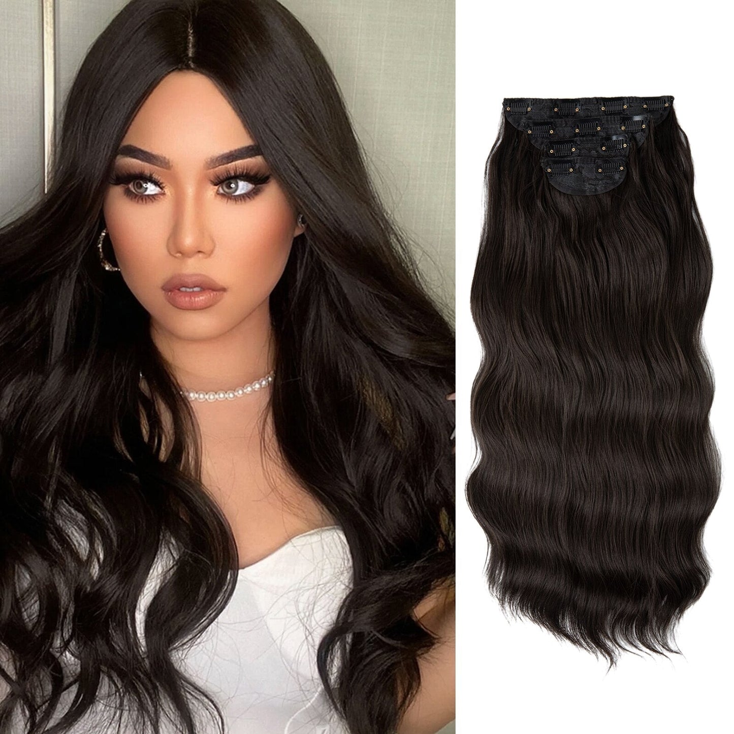 Secret Pretty Clip In Hair Extensions (4PCS)