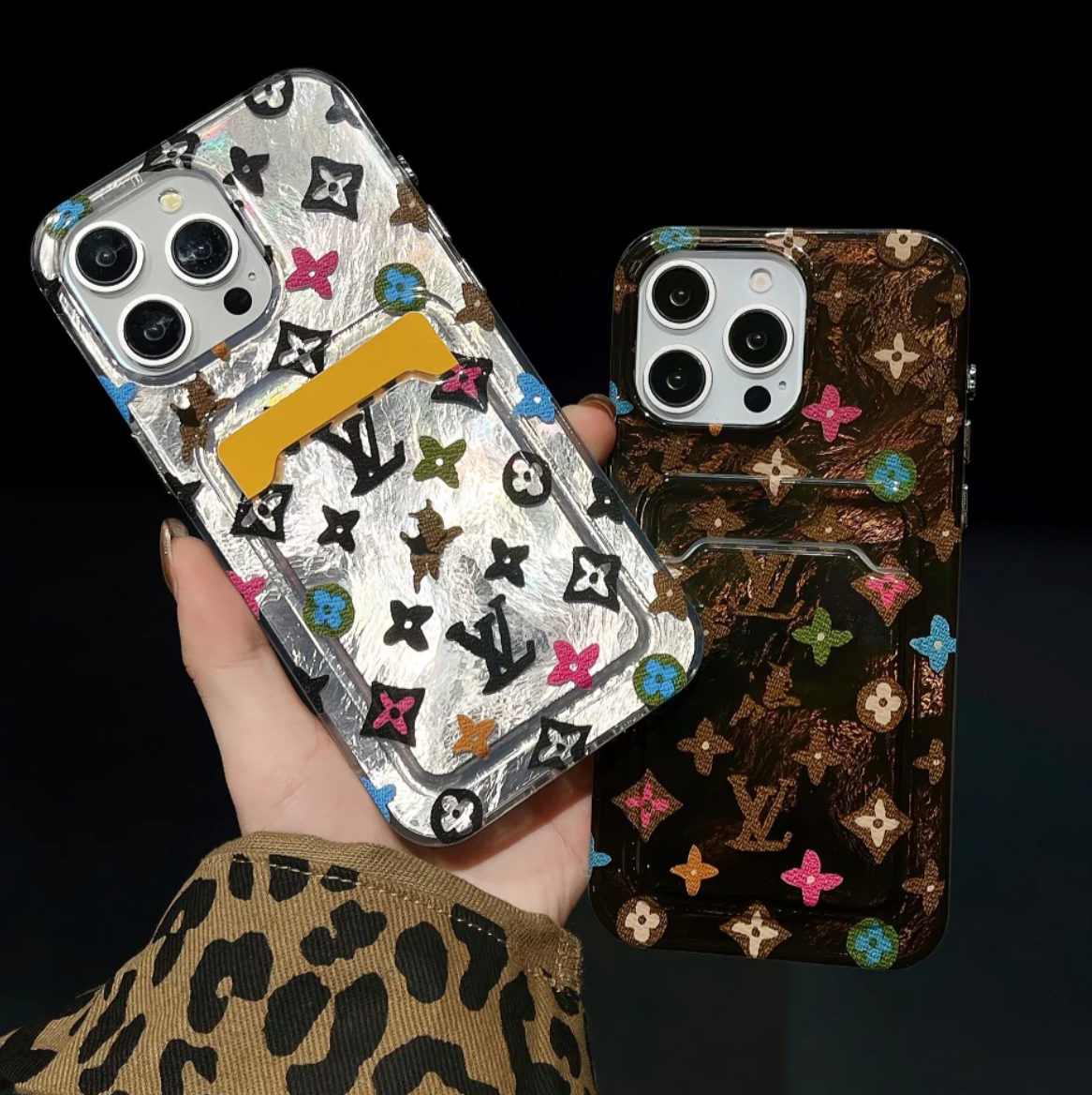 Shiny Embossed Design Phone Case For iPhone