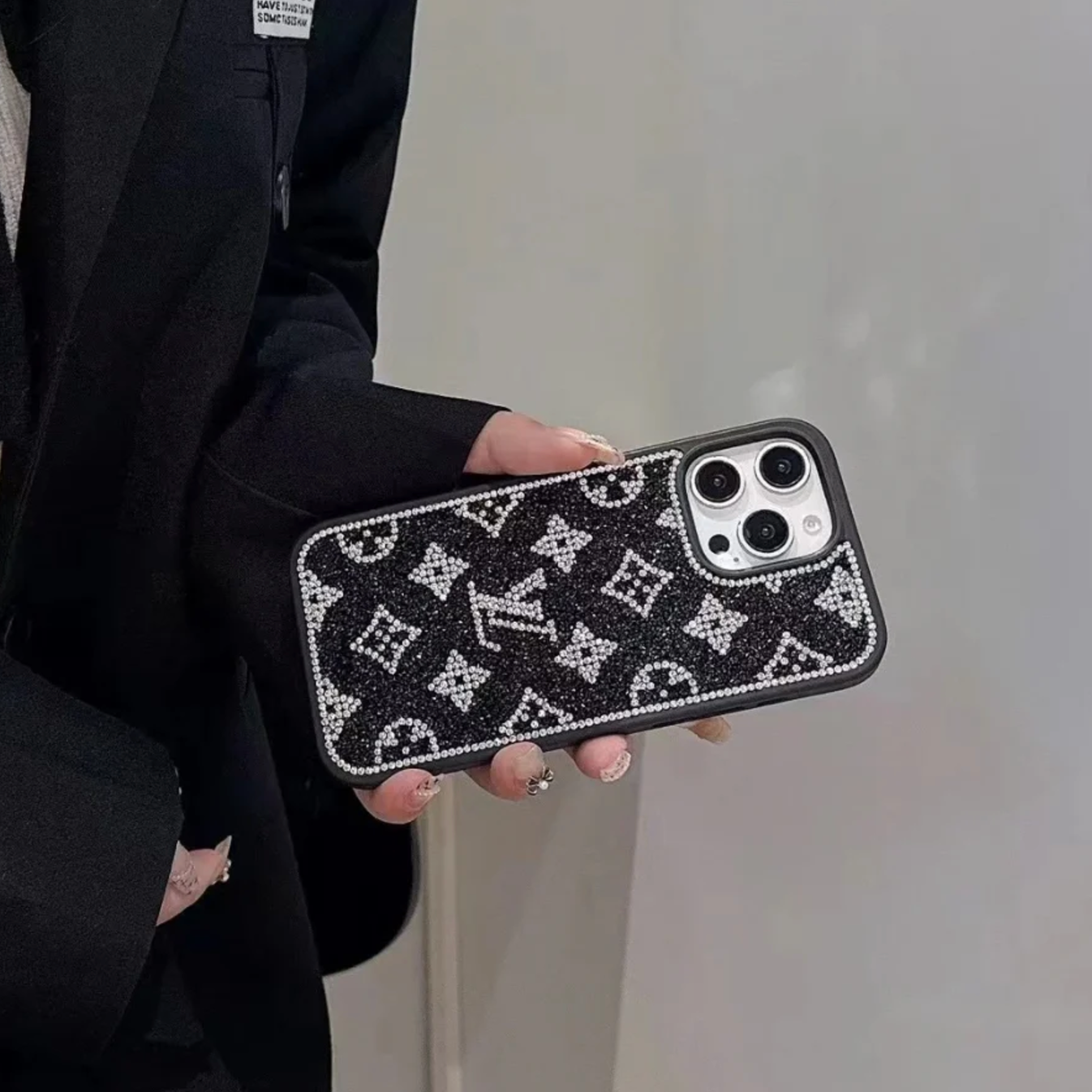 Custodia per telefono lucida di lusso per iPhone