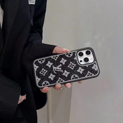 Custodia per telefono lucida di lusso per iPhone