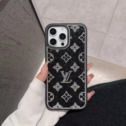 Custodia per telefono lucida di lusso per iPhone