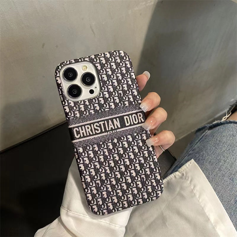 Black Printed Phone Case For iPhone