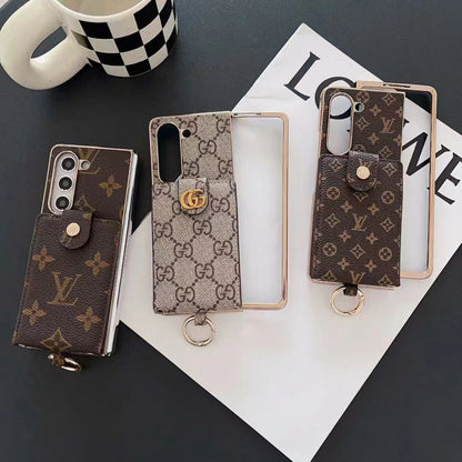 Étui porte-cartes avec cordon pour Samsung Galaxy