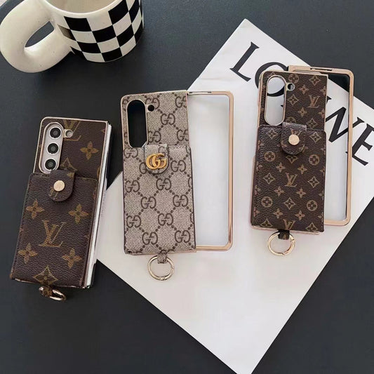 Étui porte-cartes avec cordon pour Samsung Galaxy