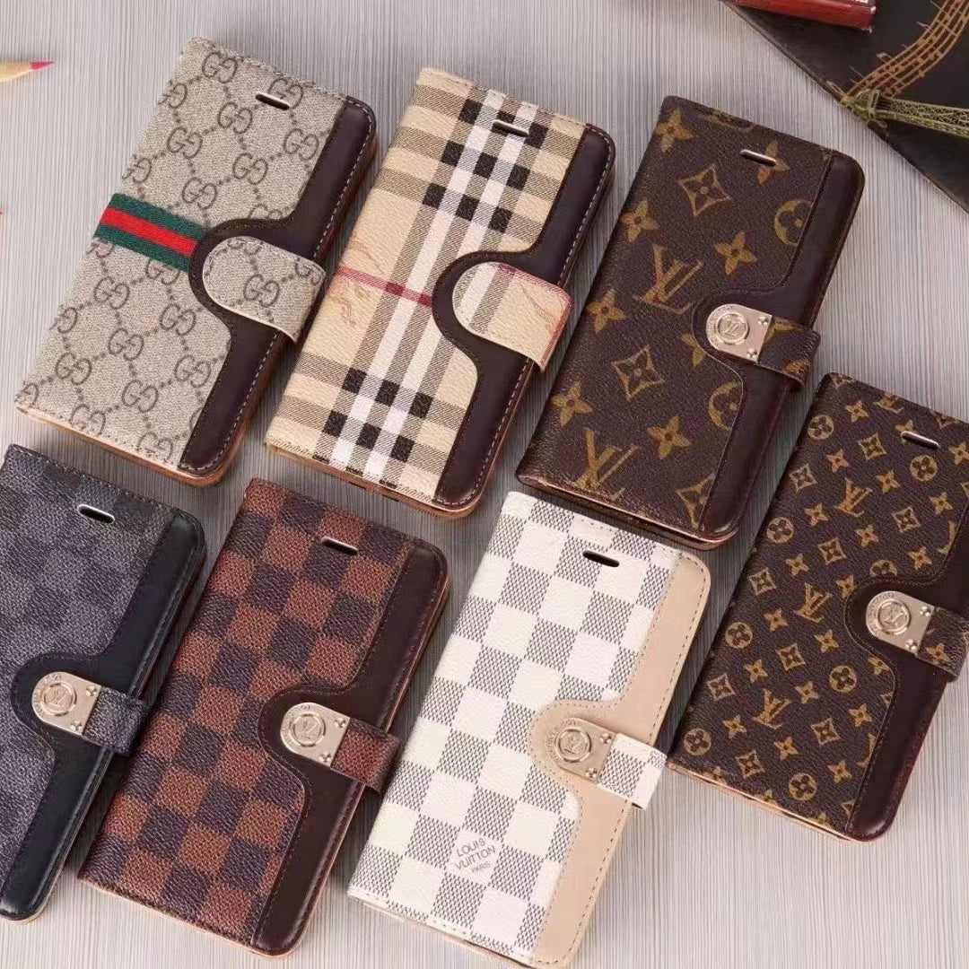 Custodia per Galaxy con cuciture in pelle per Samsung 