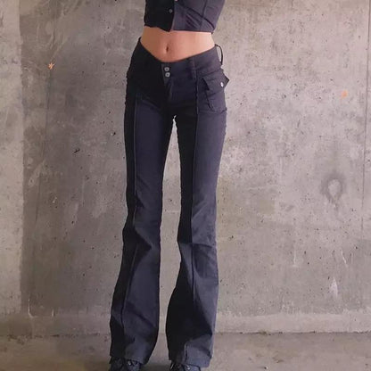 Y2K Low Rise Flared Pants