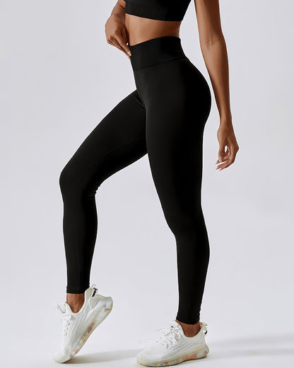 Leggings senza cuciture Zuri - Nero